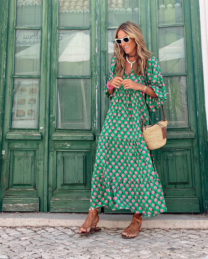 SABINE | Women's Casual Boho Chic Maxi Dress