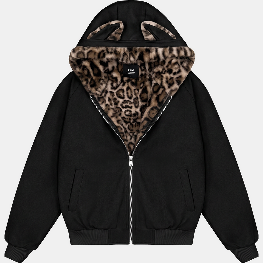 Leopard Fur Black