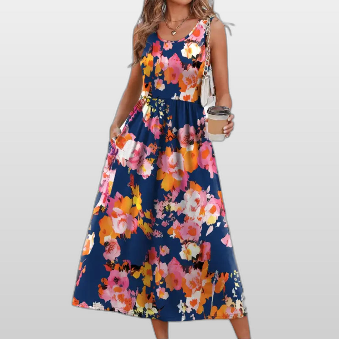 Navy Pink Floral