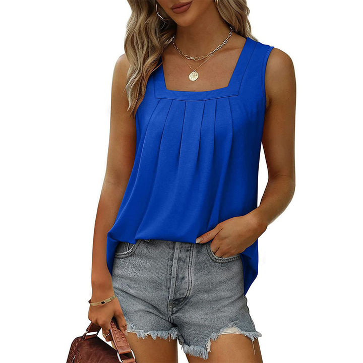 MARILOU | Women's Pleated Lightweight Breathable Tank Top