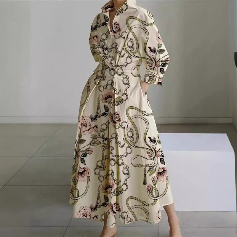 SOFER | Elegant Front Wrap Collared Maxi Dress