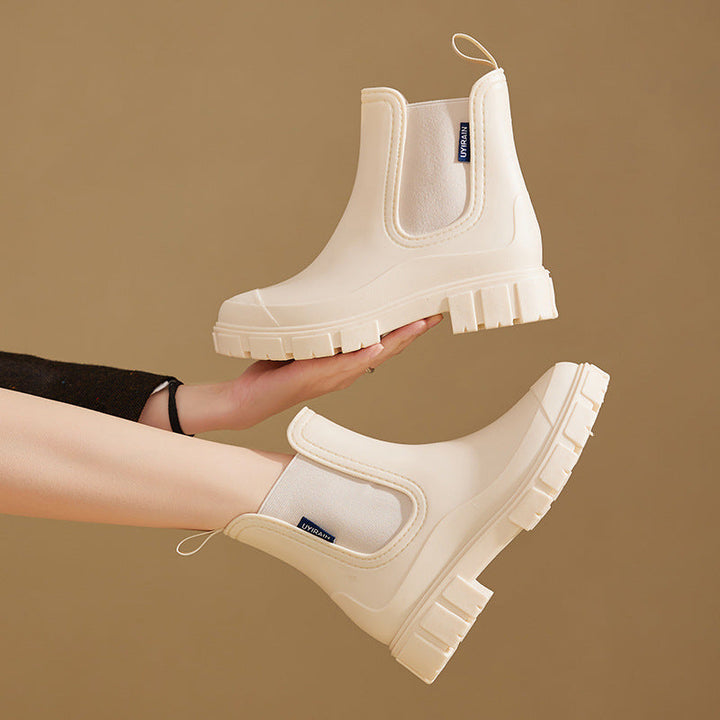 SUKLAY | Waterproof Black Ankle Boots