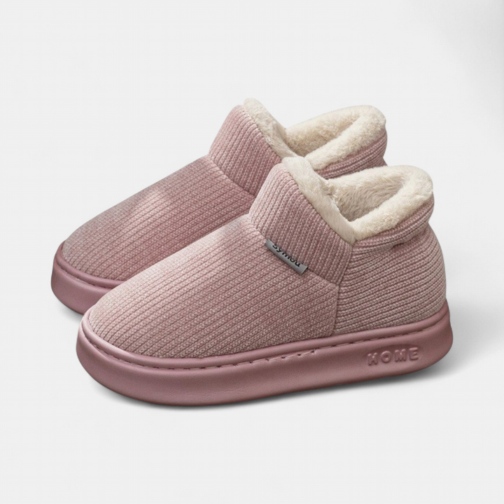 Women's Platform Slipper Boots, Fur Lined House Slippers