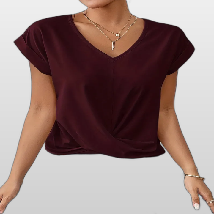 BELLE | Casual Elegant V-Neck Women's Top