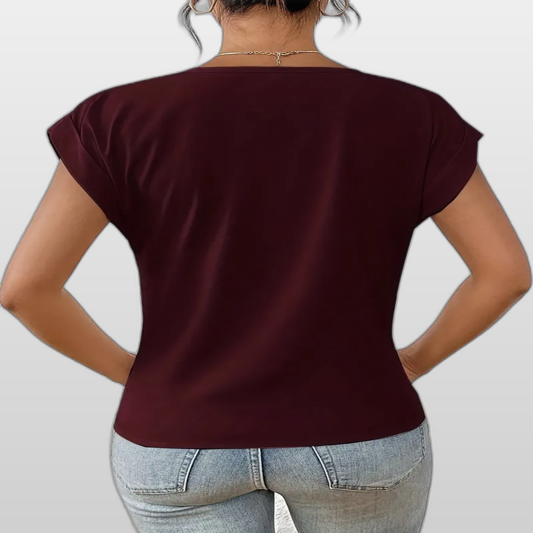BELLE | Casual Elegant V-Neck Women's Top