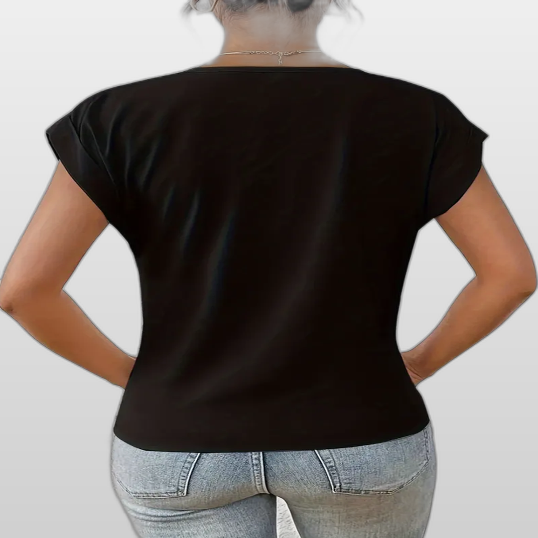 BELLE | Casual Elegant V-Neck Women's Top