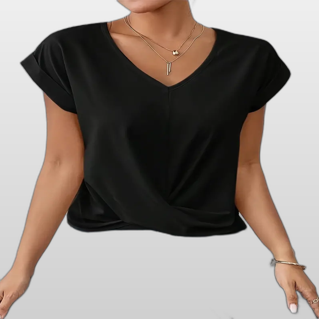 BELLE | Casual Elegant V-Neck Women's Top