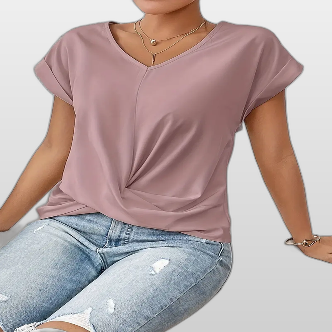 BELLE | Casual Elegant V-Neck Women's Top