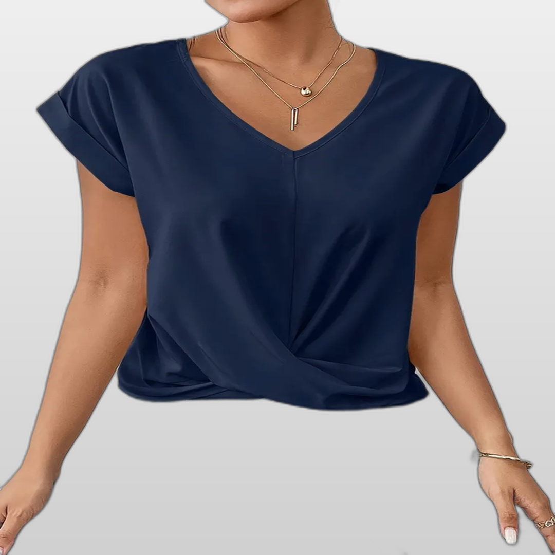 BELLE | Casual Elegant V-Neck Women's Top