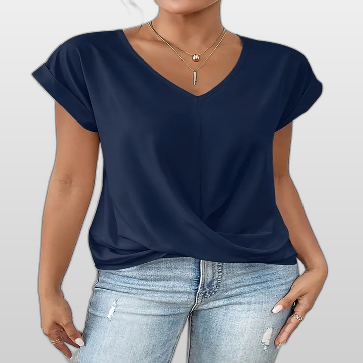 BELLE | Casual Elegant V-Neck Women's Top