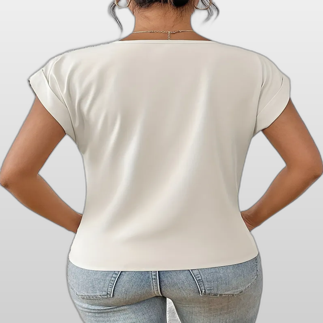 BELLE | Casual Elegant V-Neck Women's Top