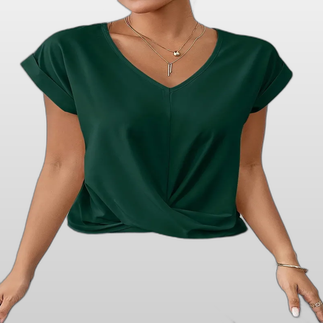 BELLE | Casual Elegant V-Neck Women's Top