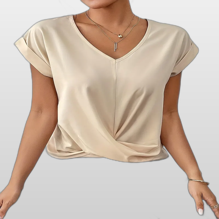 BELLE | Casual Elegant V-Neck Women's Top