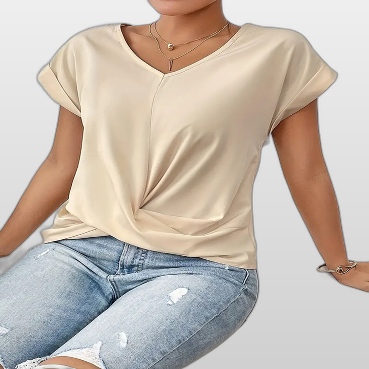 BELLE | Casual Elegant V-Neck Women's Top