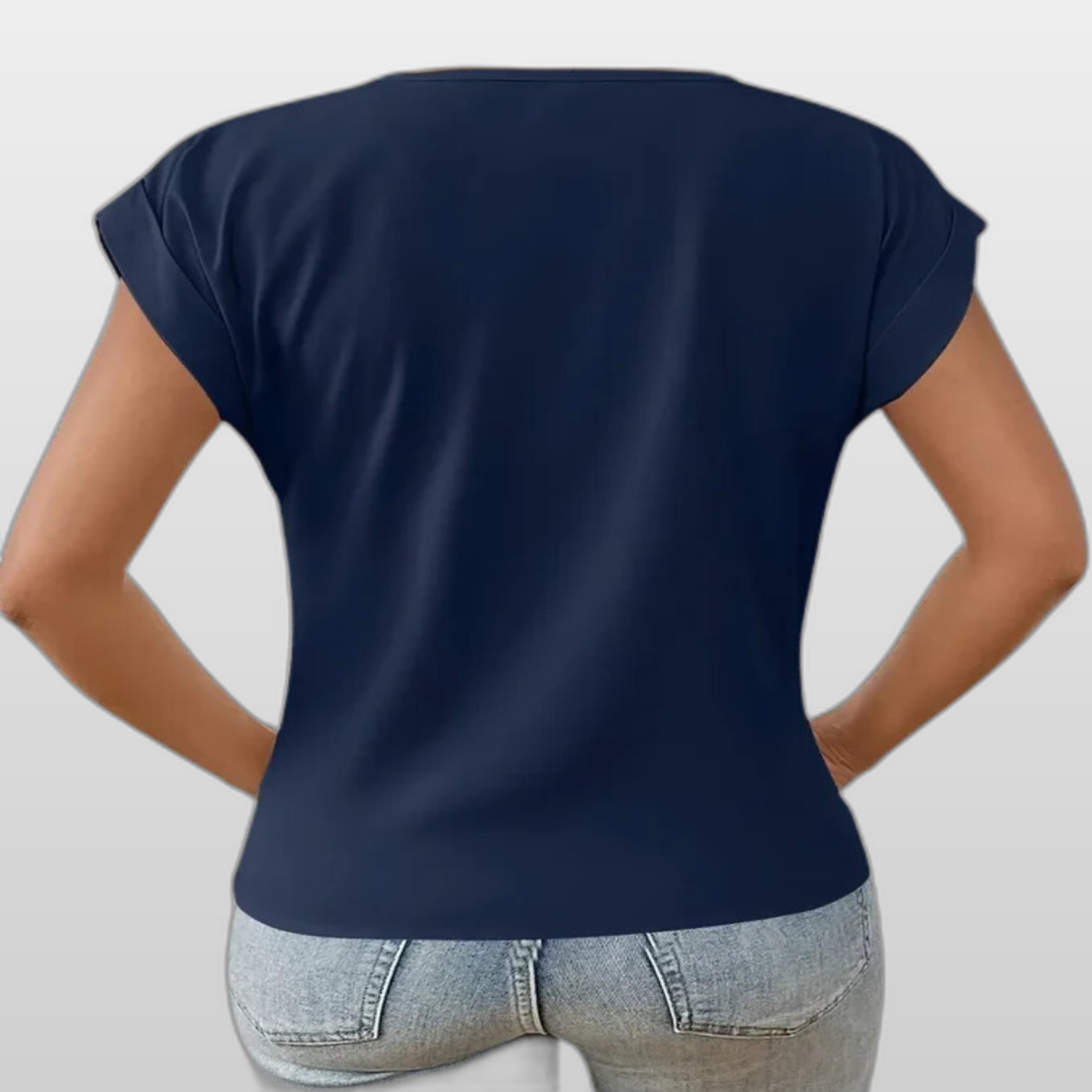 BELLE | Casual Elegant V-Neck Women's Top