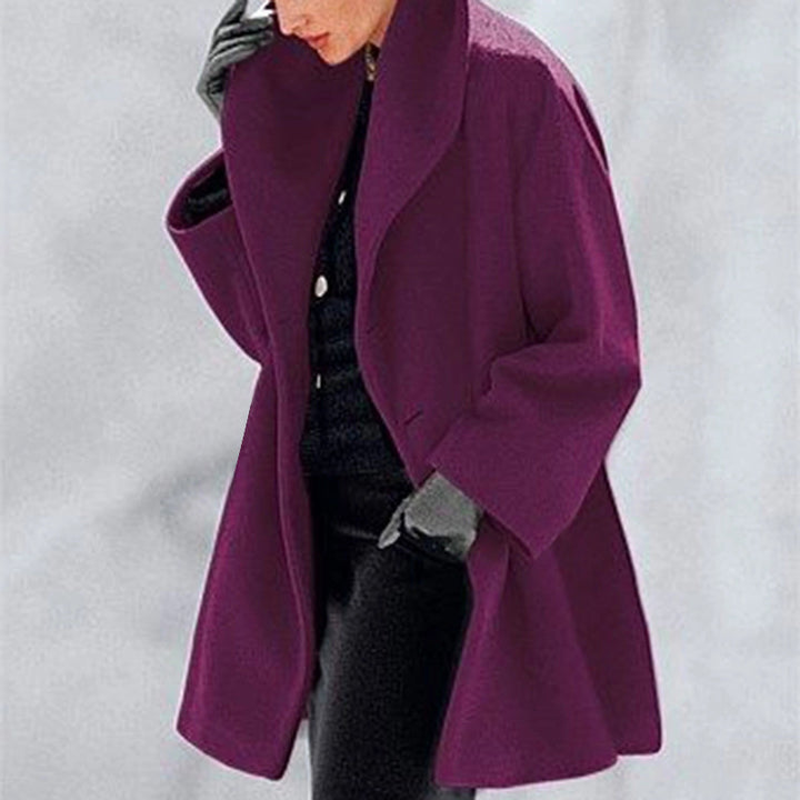 Women's Oversized Short Coat in purple