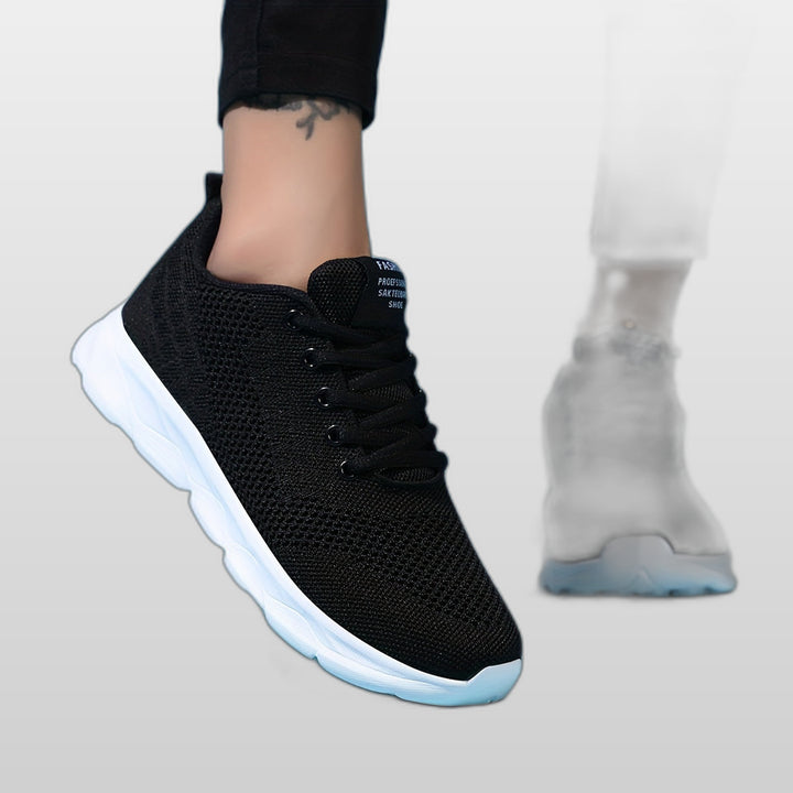 SELENA | Women's Black & White Casual Sneakers