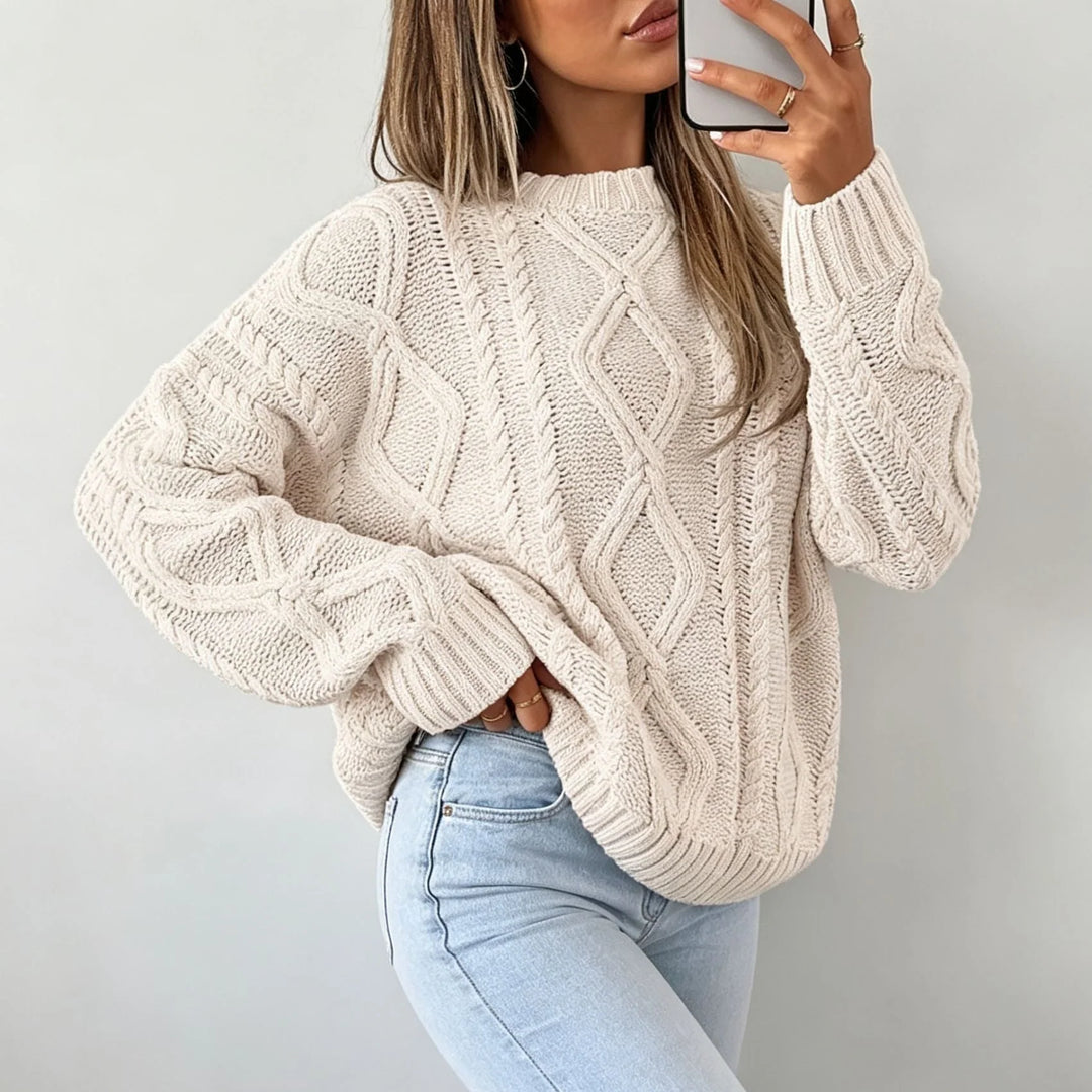 Women's Oversized Sweater in cream