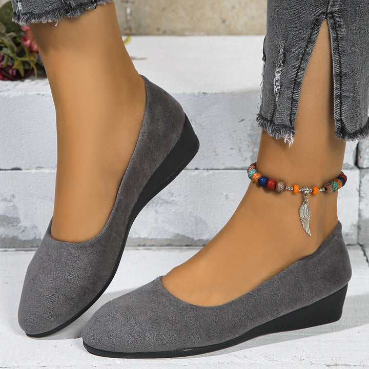 Women's Wedge Orthopedic Shoes in grey