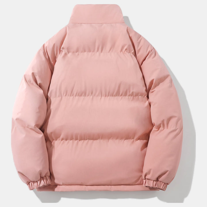 Women's Winter Light Puffer Jacket, Zip Front Side Pockets