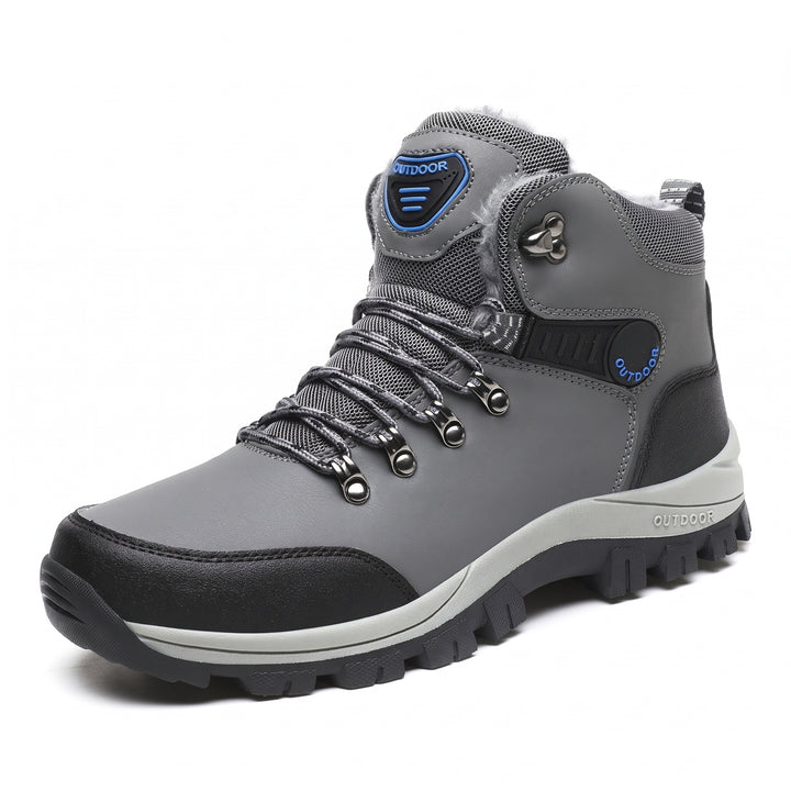 Men's Snow Comfortable Orthopedic Winter Boots, Fur Lined Hiking