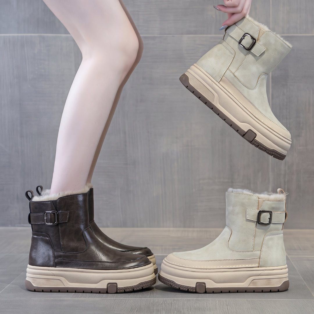 Women's Snow Comfortable Orthopedic Winter Boots, Ankle Fur Lined