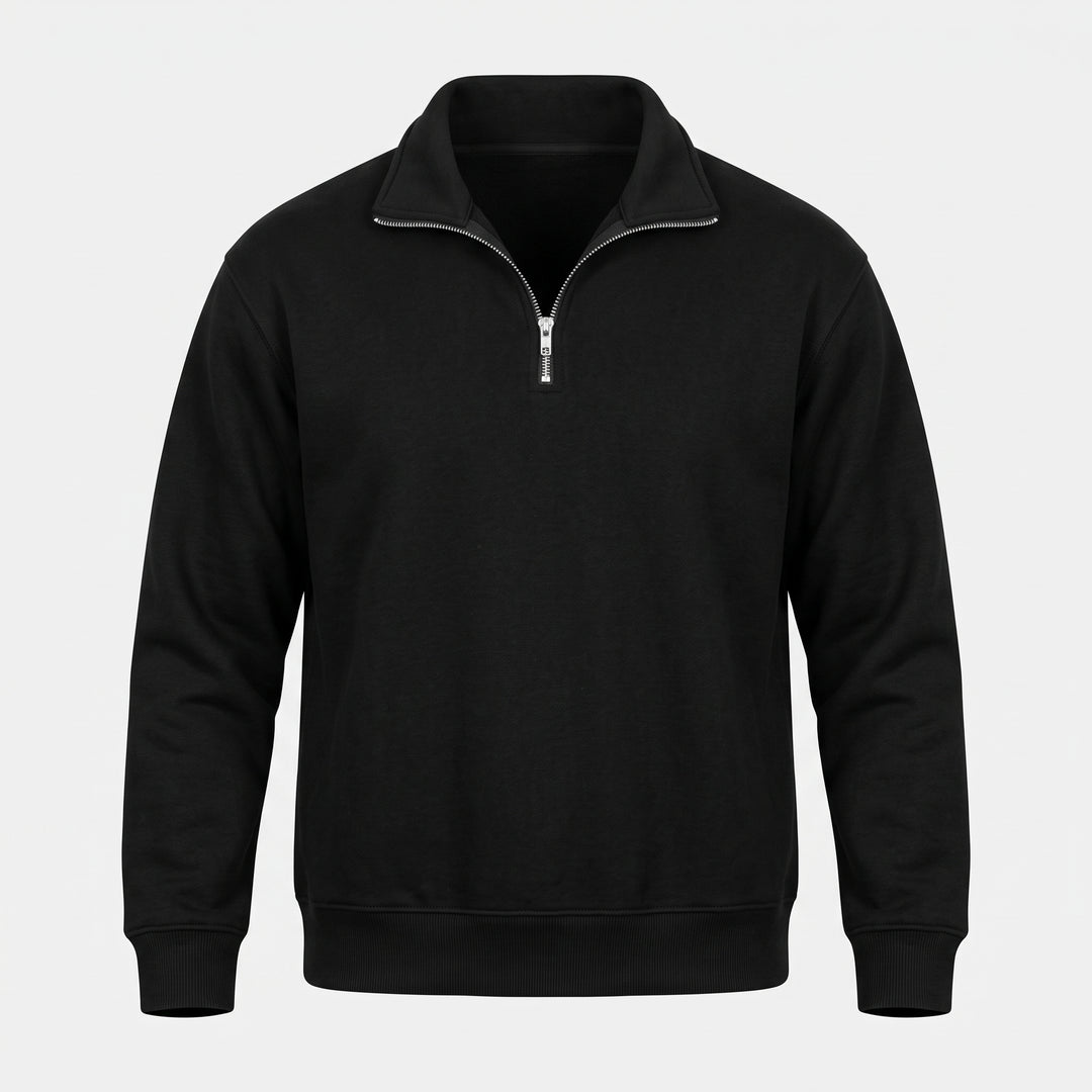 Men's Quarter Zip Sweater, Mock Neck Pullover