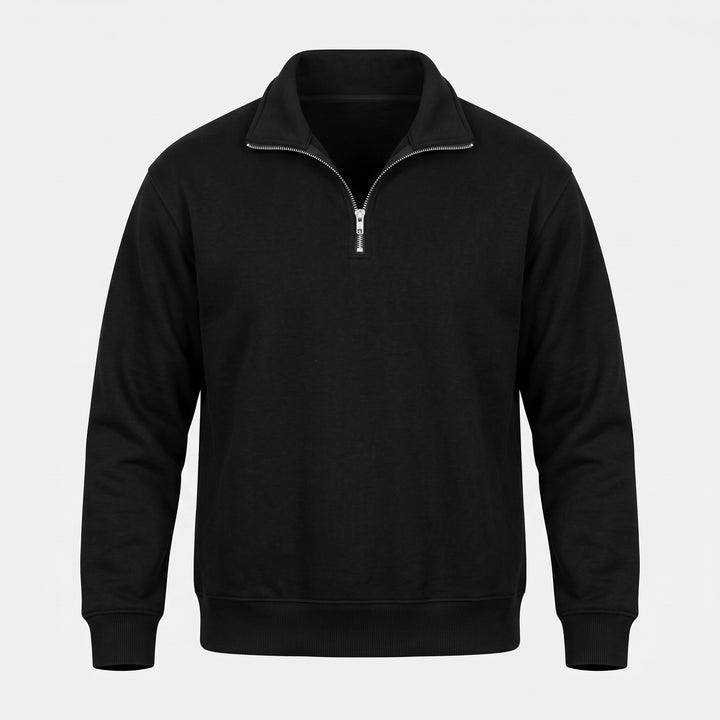 Men's Quarter Zip Sweater, Mock Neck Pullover