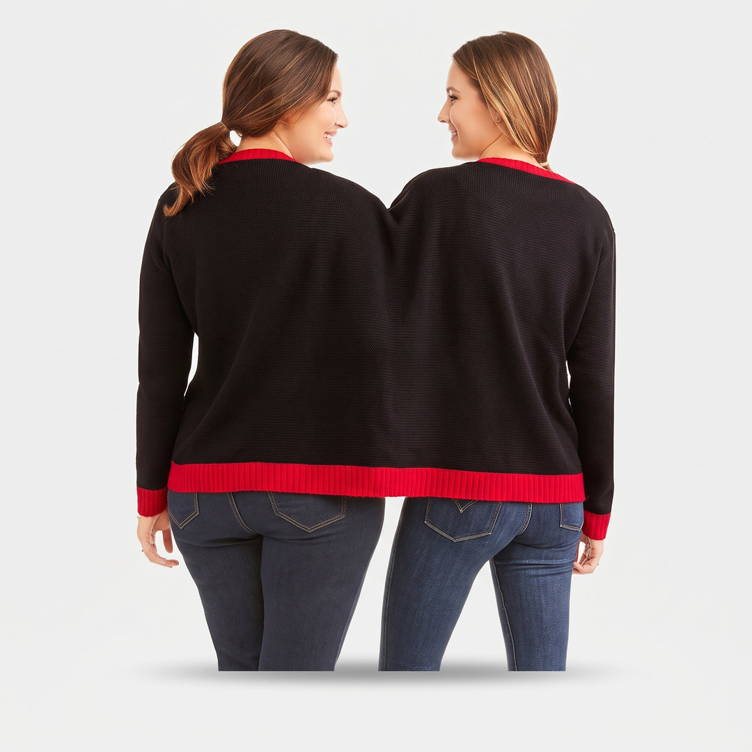 Ugly Christmas Sweater, Unisex Funny Couples Jacquard