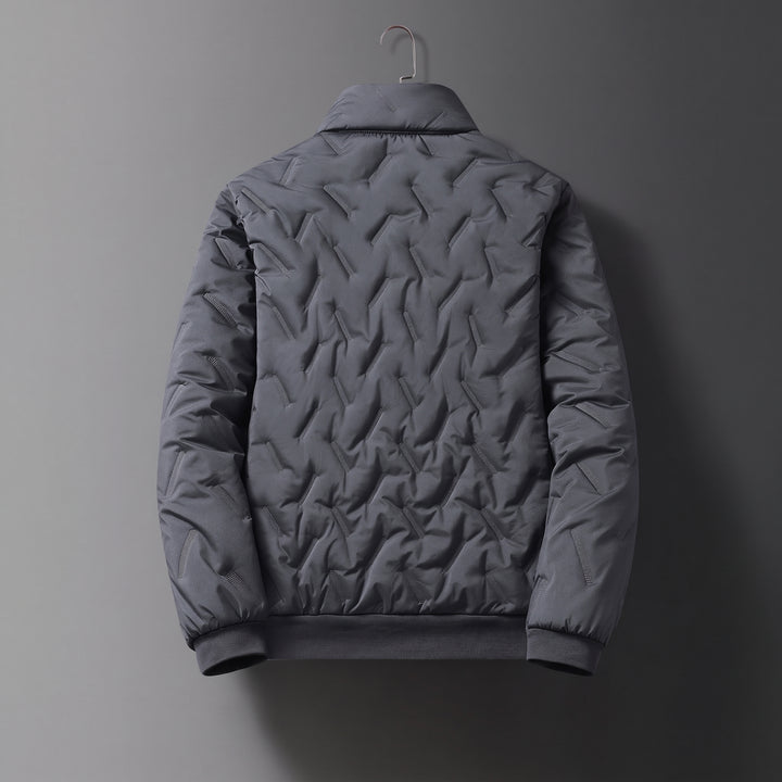 Men's Long Puffer Jacket, Hooded Quilted Winter Coat