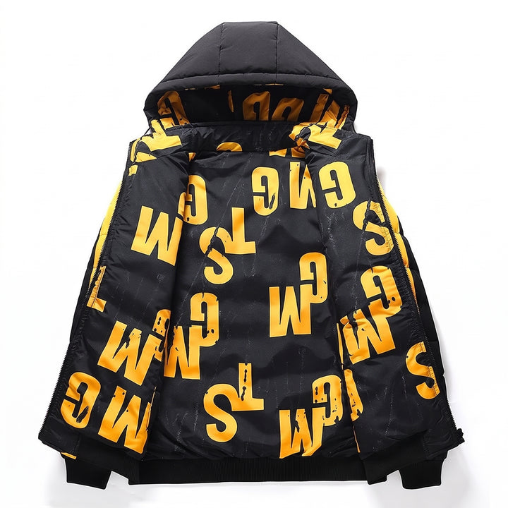 Men's Long Puffer Jacket, Oversized Quilted Winter Coat