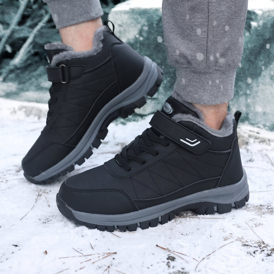Men's Snow Comfortable Orthopedic Winter Boots, Fur Lined Hiking