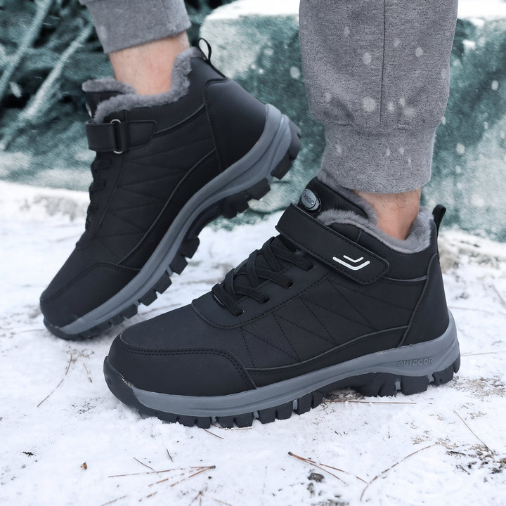 Men's Snow Comfortable Orthopedic Winter Boots, Fur Lined Hiking