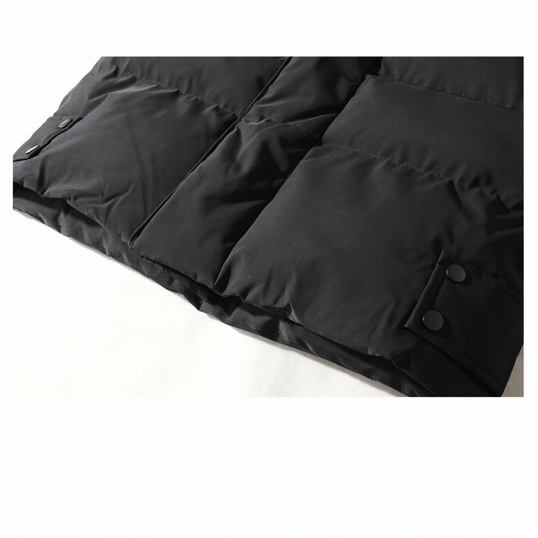 Men's Long Hooded Puffer Jacket, Oversized Padded Down Coat