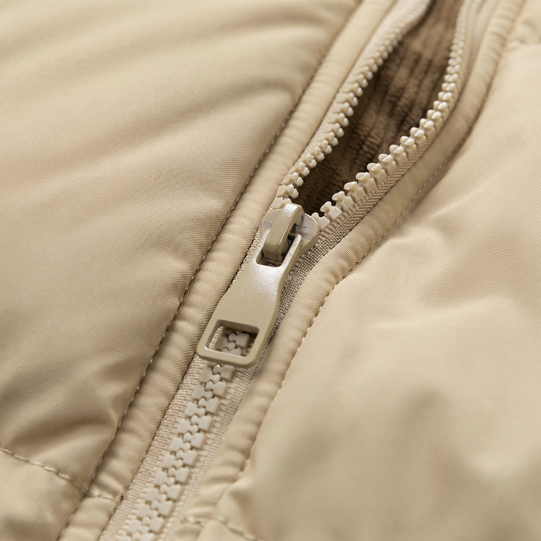 Women's Quilted Winter Puffer Jacket, Bubble Hooded Corduroy