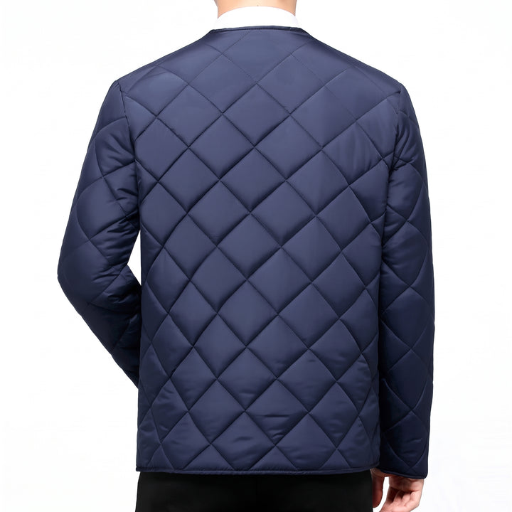 Men's Winter Puffer Jacket, Padded Quilted Short Coat