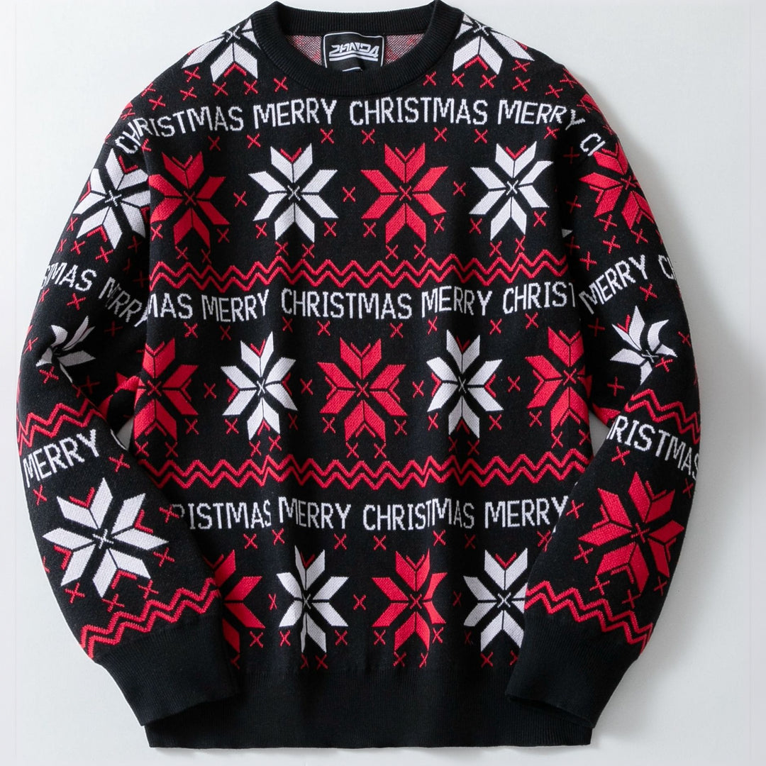 Men's Ugly Christmas Sweater, Fair Isle Knit Pullover
