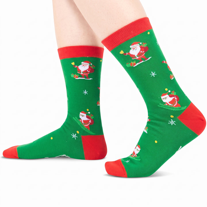 Holiday Funny Christmas Socks, Unisex Festive