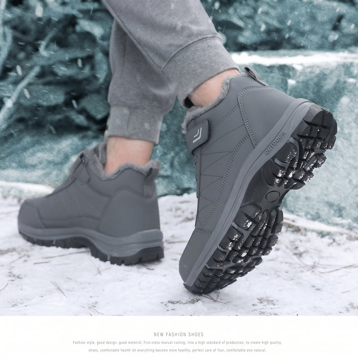Men's Snow Comfortable Orthopedic Winter Boots, Fur Lined Hiking