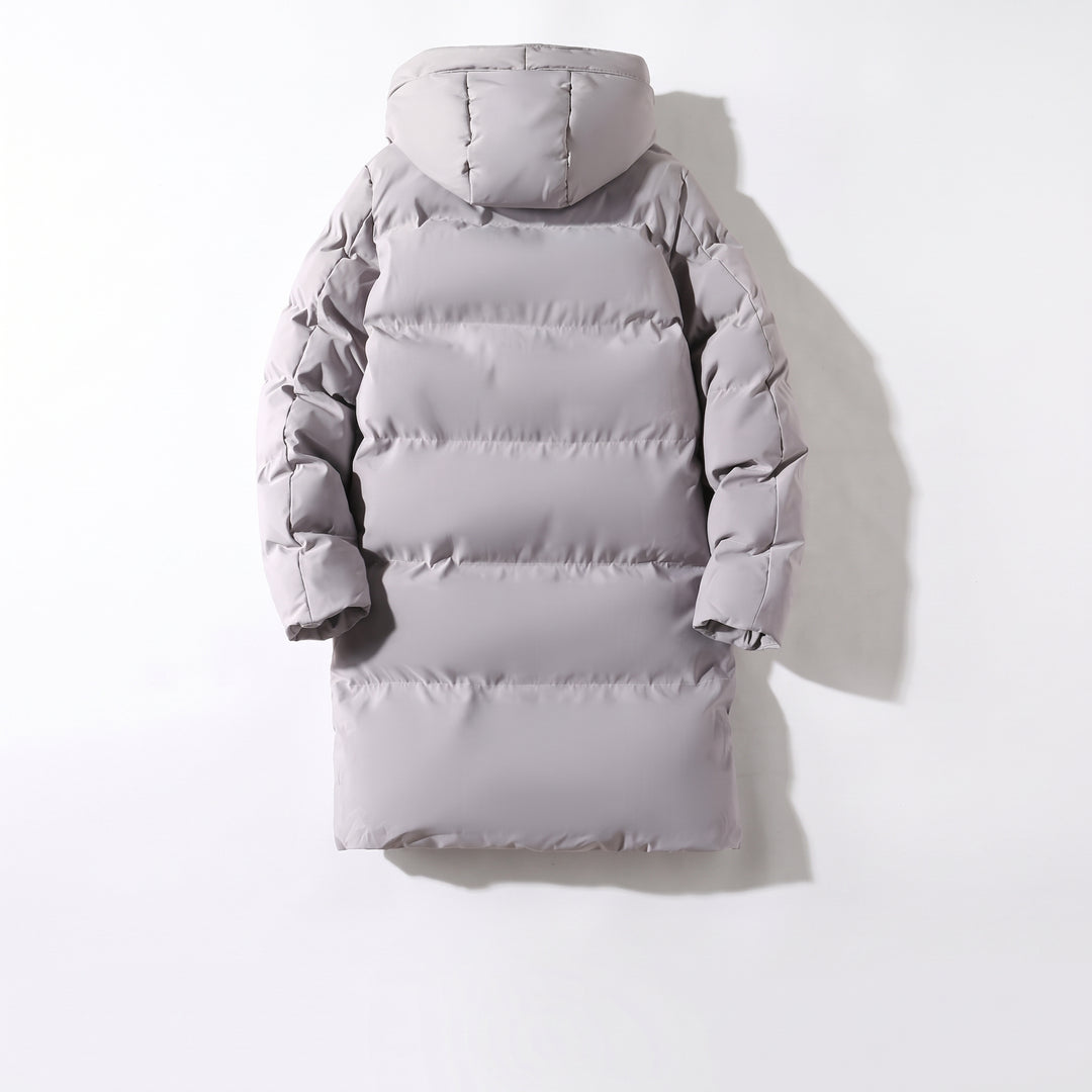Men's Long Hooded Puffer Jacket, Oversized Padded Down Coat