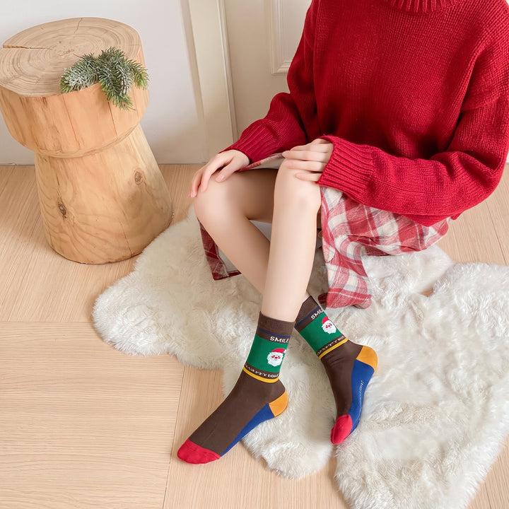 Holiday Fun Christmas Socks, Unisex Festive Multicolour