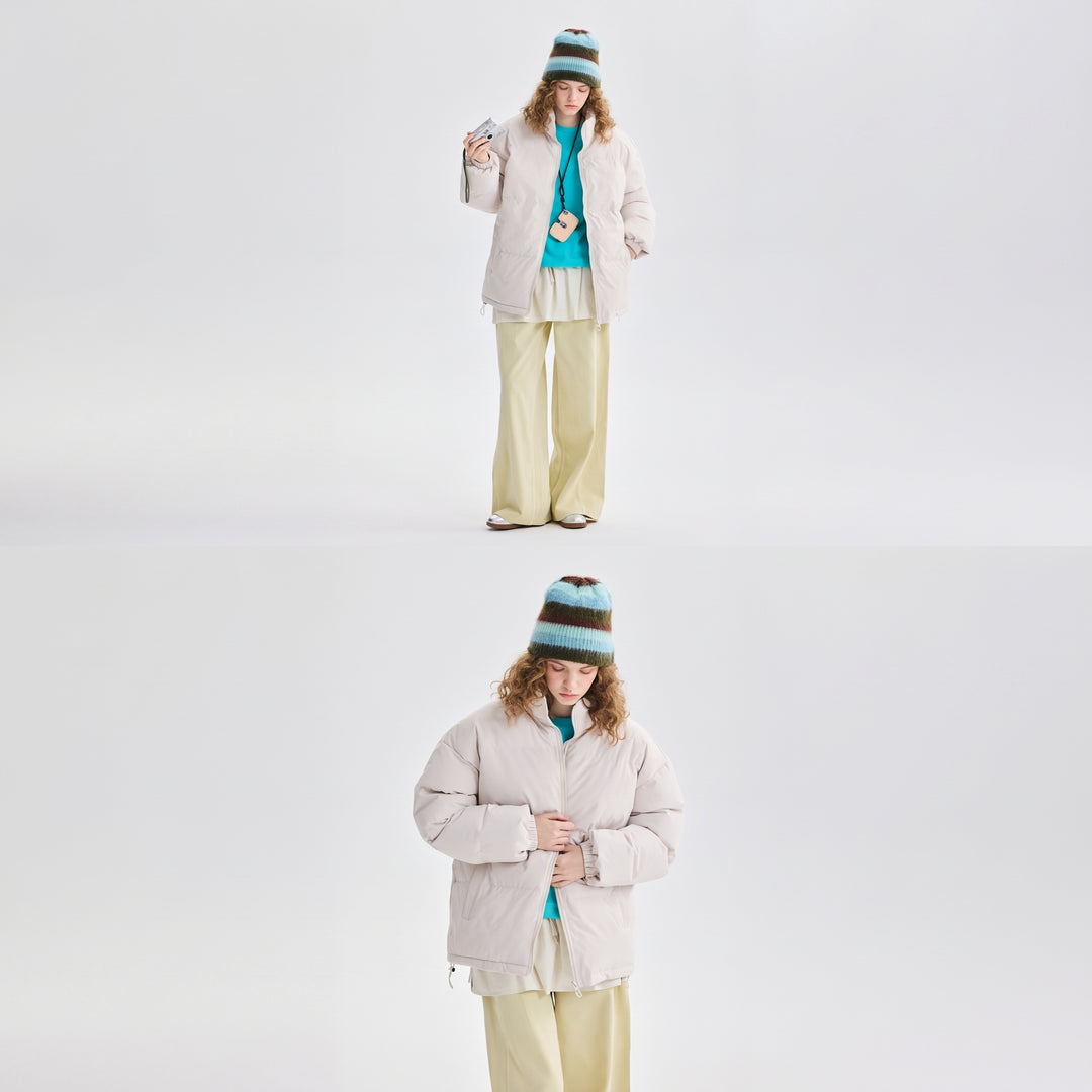 Women's Quilted Winter Puffer Jacket, Bubble Oversize Short