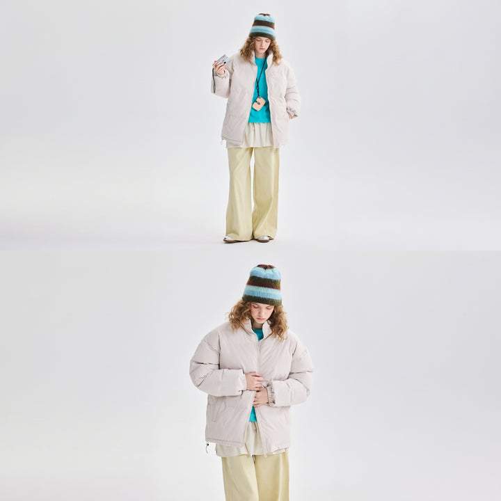 Women's Quilted Winter Puffer Jacket, Bubble Oversize Short