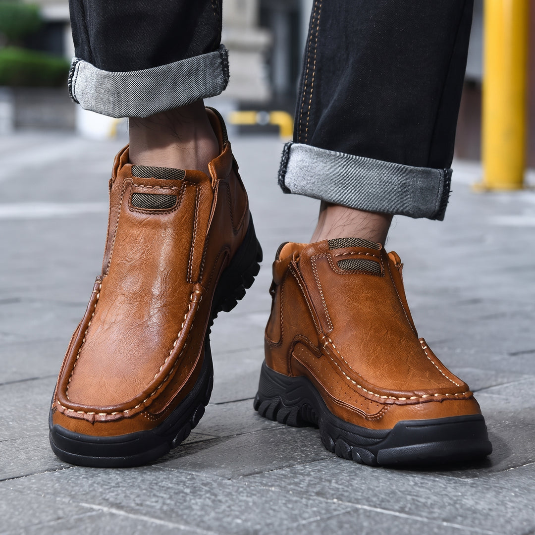 Men's Ankle Comfortable Orthopedic Winter Boots, Perforated
