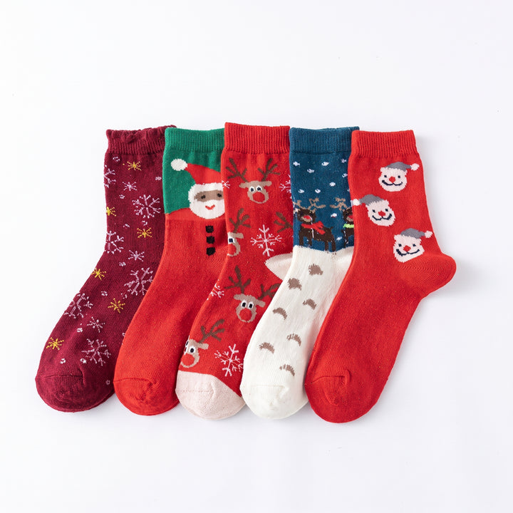Holiday Present Christmas Socks 5 Pack, Unisex Festive Gifts