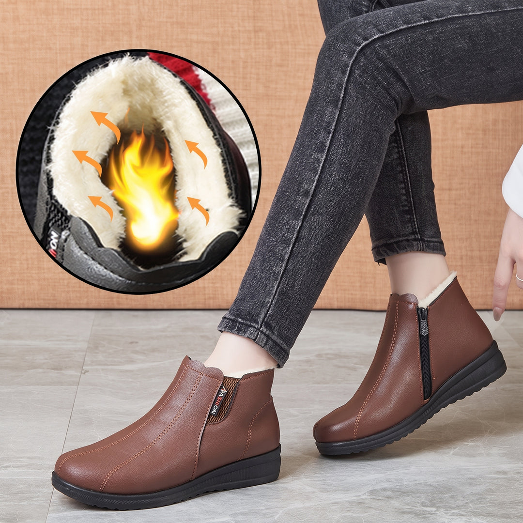 Women's Fuzzy Comfortable Orthopedic Winter Boots, Fur Lined