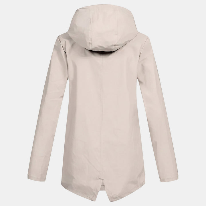 Women's Lightweight Waterproof Rain Jacket, Short Full Zip