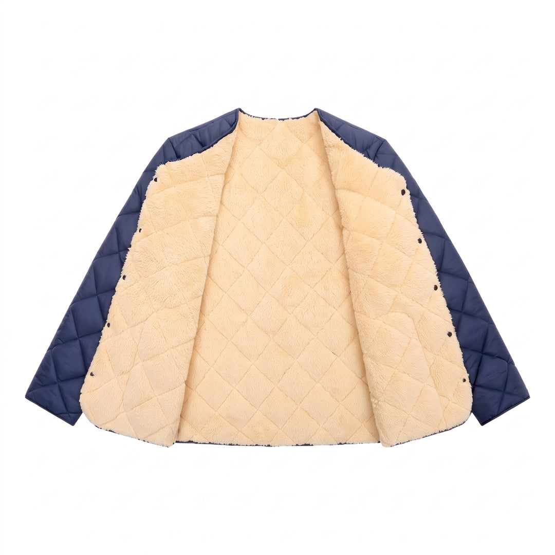 Men's Winter Puffer Jacket, Padded Quilted Short Coat