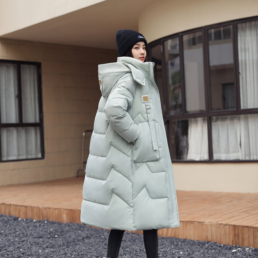 Women's Long Winter Puffer Jacket, Quilted Hooded Oversize Bubble