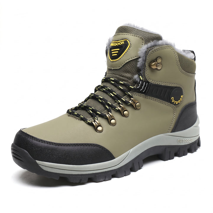 Men's Snow Comfortable Orthopedic Winter Boots, Fur Lined Hiking